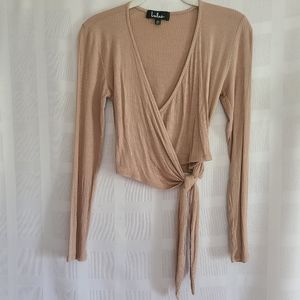 Lulu's Wrap Tie Long Sleeve Shirt